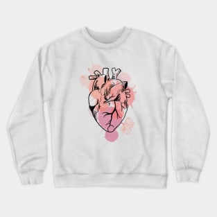 Corazon acuarela Crewneck Sweatshirt